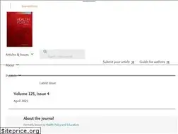 Sites similar to healthpolicyjrnl.com