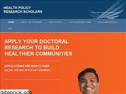 Sites similar to healthpolicyresearch-scholars.org