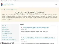Sites similar to healthprofessionals.gov.sg