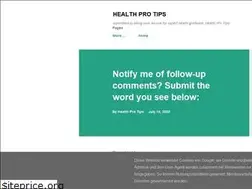 Sites similar to healthprotips1.blogspot.com