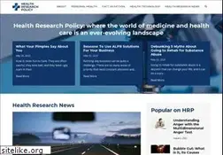Sites similar to healthresearchpolicy.org