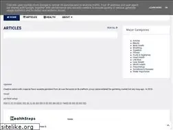 Sites similar to healthstepsarticles.com