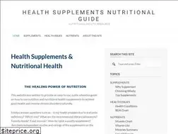 Sites similar to healthsupplementsnutritionalguide.com