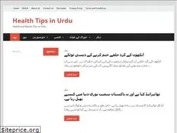 Sites similar to healthtipsinurdu.com