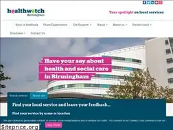 Sites similar to healthwatchbirmingham.co.uk