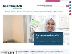 Sites similar to healthwatchoxfordshire.co.uk
