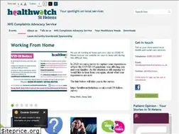 Sites similar to healthwatchsthelens.co.uk