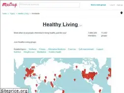 Sites similar to healthy-living.meetup.com