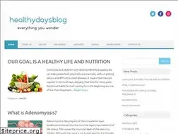 Sites similar to healthydaysblog.com