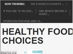 Sites similar to healthyfoodchoices365.com