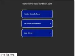Sites similar to healthyfoodwhisperer.com
