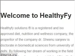 Sites similar to healthyfy.com