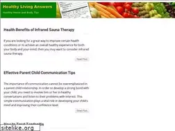 Sites similar to healthylivinganswers.com