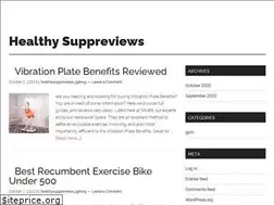 Sites similar to healthysuppreviews.com