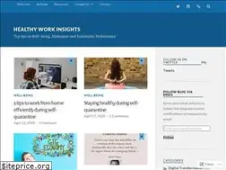 Sites similar to healthyworkinsights.com