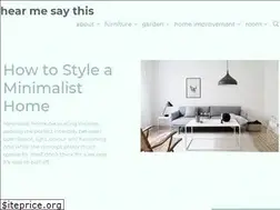 Sites similar to hearmesaythis.org