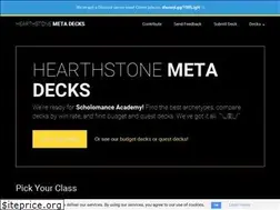 Sites similar to hearthstonemetadecks.com