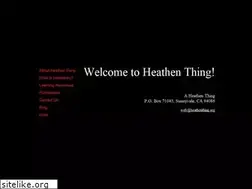 Sites similar to heathenthing.org