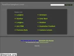 Sites similar to heatherlangton.com