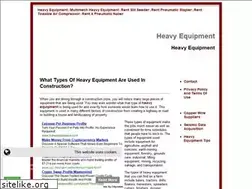 Sites similar to heavyequipmenttips.info