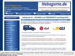 Sites similar to hebegurte.de