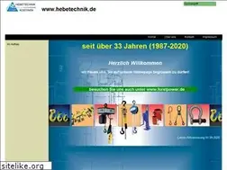 Sites similar to hebetechnik.de