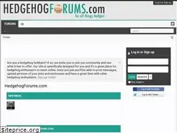 Sites similar to hedgehogforums.com