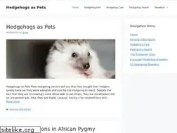 Sites similar to hedgehogsaspets.com