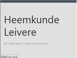 Sites similar to heemkunde-leivere.nl