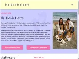 Sites similar to heidishelpers.com