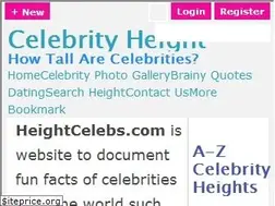 Sites similar to heightcelebs.com