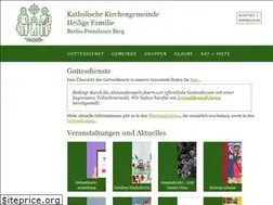 Sites similar to heiligefamilie-berlin.de