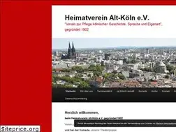 Sites similar to heimatverein-alt-koeln.de