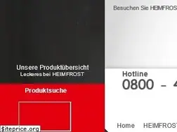Sites similar to heimfrost.de
