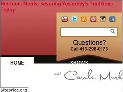 Sites similar to heirloommeals.com