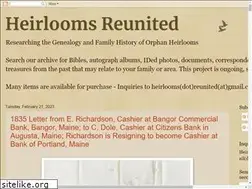 Sites similar to heirloomsreunited.com