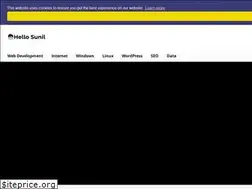 Sites similar to hello-sunil.in