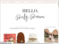 Sites similar to hellobabybrown.com