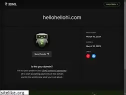 Sites similar to hellohellohi.com