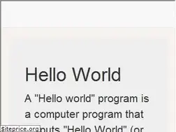 Sites similar to helloworld.org