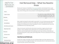 Sites similar to helpforhairremoval.com