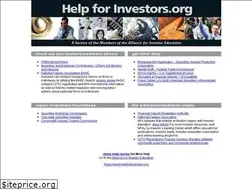 Sites similar to helpforinvestors.org