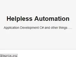 Sites similar to helplessautomation.com