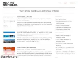 Sites similar to helptheusers.com