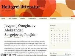 Sites similar to heltgreilitteratur.wordpress.com