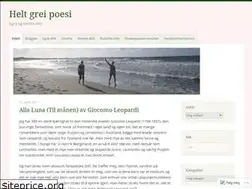 Sites similar to heltgreipoesi.wordpress.com