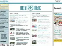 Sites similar to helyihirek.hu