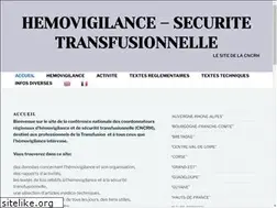 Sites similar to hemovigilance-cncrh.fr