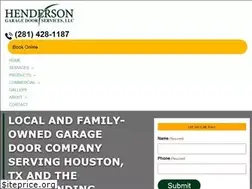 Sites similar to hendersongaragedoor.com