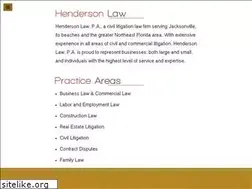 Sites similar to hendersonlawjax.net